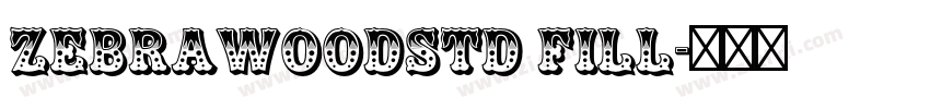 ZebrawoodStd Fill字体转换